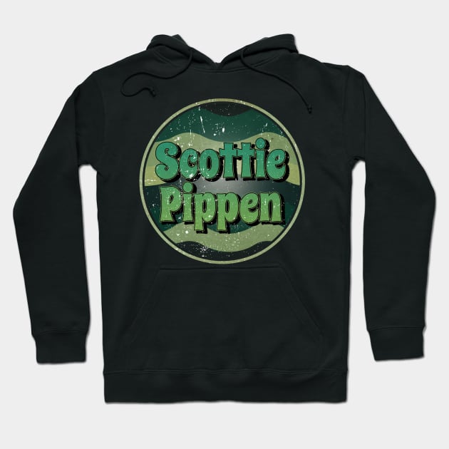 Graphic Natural Design Pippen Name Classic Styles Green Circles Hoodie by TheFlashFactory